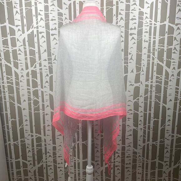 Ann Taylor LOFT Sheer Wool Blend Fringe Trim Scarf NEW $39.50 - Picture 4 of 8